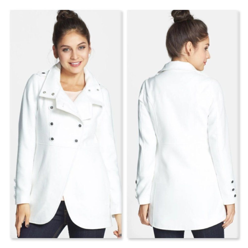 Krush Double Breasted Jacket sz Small in White.